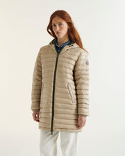Doudoune longue réversible Army/Beige Roma 2.0