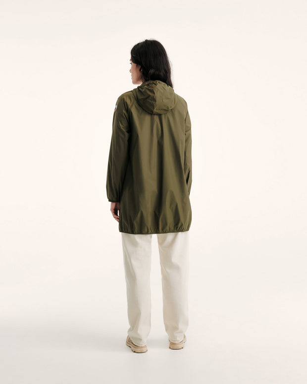 Imperméable long à capuche Army Glendale