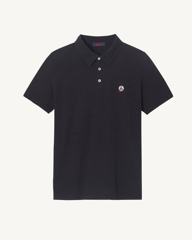 Polo en coton biologique Noir Lavan