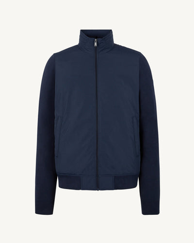 Veste à capuche bi-matière  Marine Bardenas