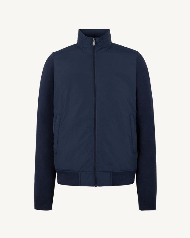 Veste à capuche bi-matière  Marine Bardenas