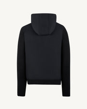 Veste à capuche bi-matière Noir Bardenas