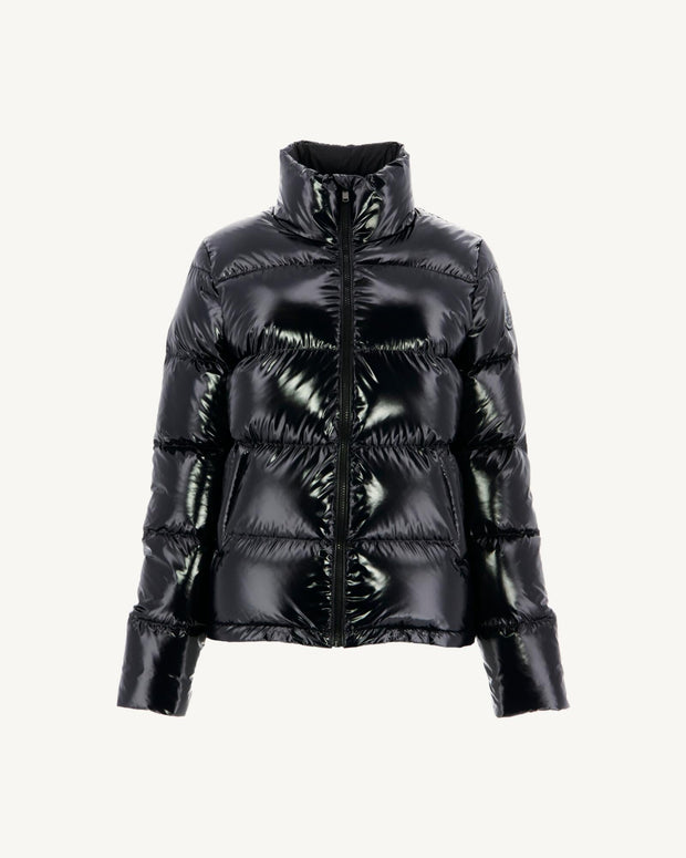 Doudoune laquée avec des cristaux Swarovski®️ Grand Froid Noir Cardiff