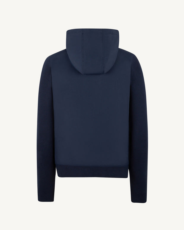 Veste à capuche bi-matière  Marine Bardenas