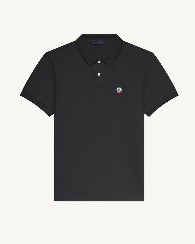 Polo en coton biologique Noir Marbella