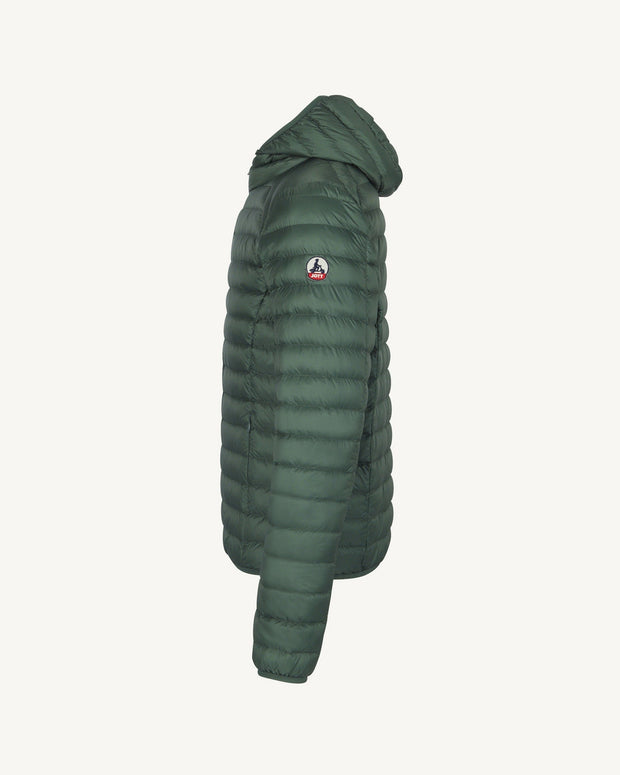 Doudoune légère à capuche Vert céladon Nico