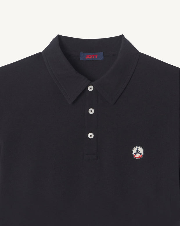 Polo en coton biologique Noir Lavan