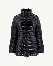Doudoune mi-longue laquée Grand Froid Noir Perle